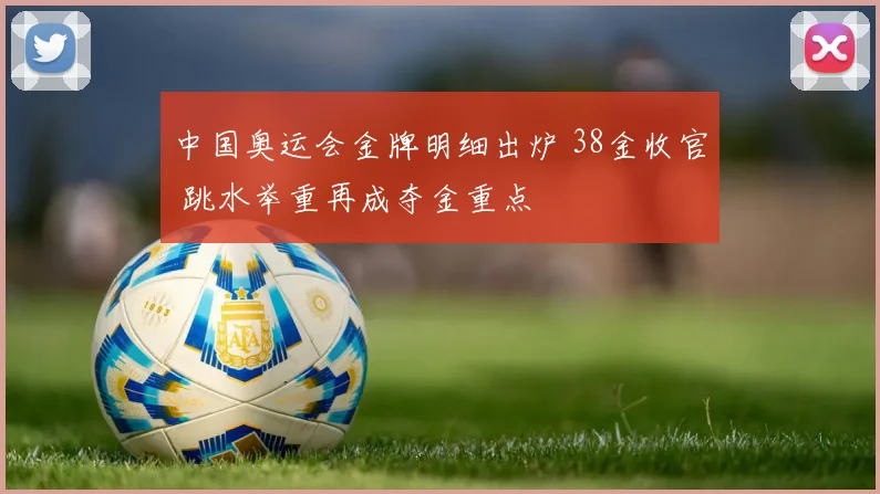 中国奥运会金牌明细出炉 38金收官 跳水举重再成夺金重点